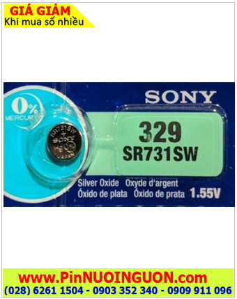Sony SR731SW _Pin 329; Pin Sony SR731SW 329 Silver Oxide 1.55v _Made in Indonesia | HẾT HÀNG